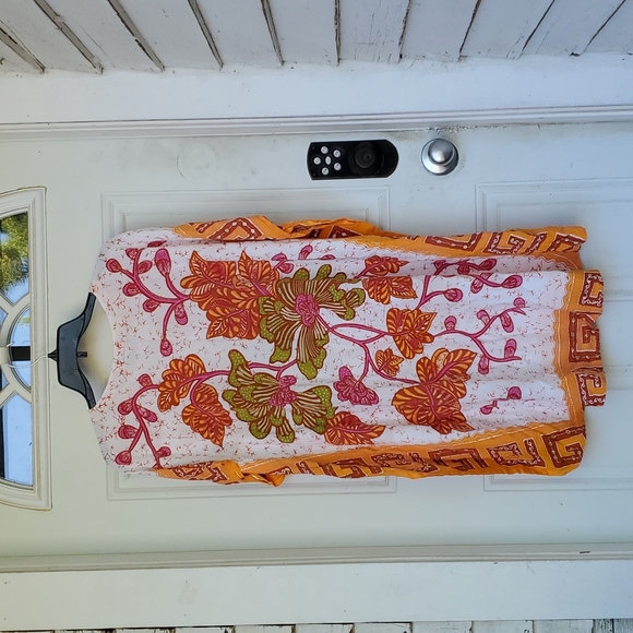 Batik Rayon Mid-Length Caftan - Picture 2 of 4